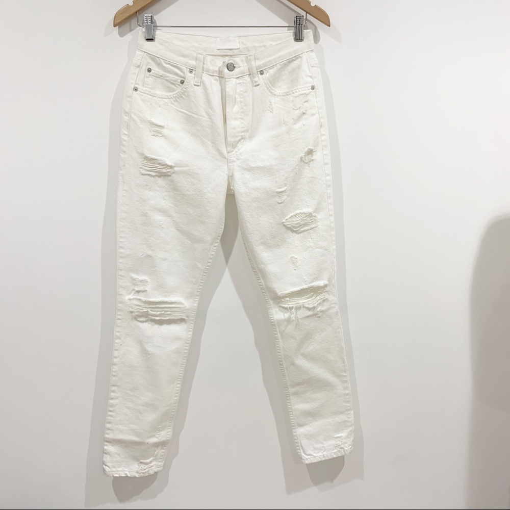Boyish High Rise Waist Distressed Jeans Sz 26 NWT - Picture 2 of 8